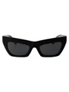 Burberry Eyewear Be4405 Black Sunglasses In 409387 Black