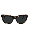Burberry Eyewear Tortoiseshell Cat-eye Sunglasses In Havana Yellow