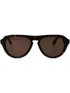 Burberry Eyewear 0be4437u Round-frame Sunglasses In 褐色