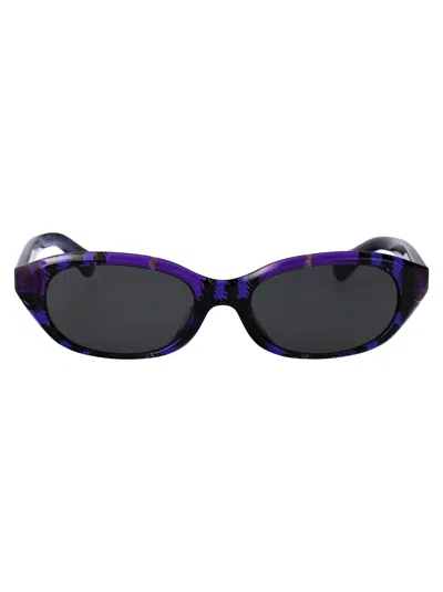 Burberry Eyewear 0be4447d Sunglasses In Check Violet
