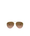 Burberry Eyewear Aviator Frame Sunglasses In Brown