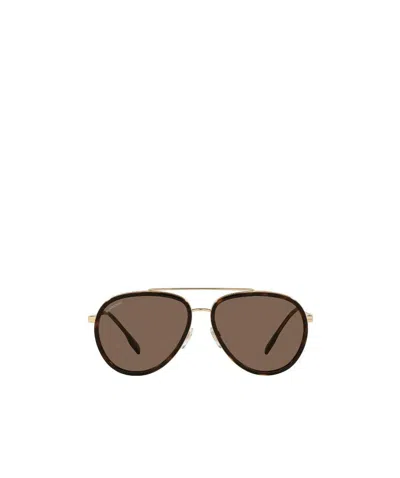 Burberry Eyewear Aviator-frame Sunglasses In Brown