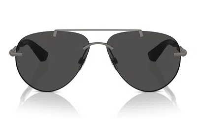 Burberry Eyewear Aviator Sunglasses In Grey