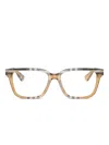 Burberry Eyewear Be 2425d Check Square Glasses In Brown