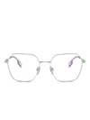 Burberry Eyewear Be1381 Geometric-frame Glasses In Neutral