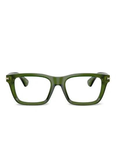 Burberry Eyewear Be2419 长方形醋酸纤维镜框 In Green