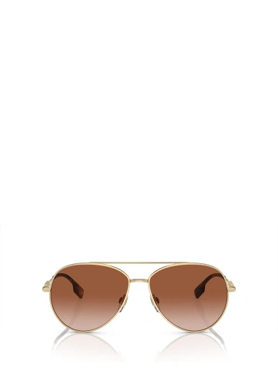 Burberry Eyewear Be3147 Light Gold Sunglasses