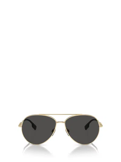 Burberry Eyewear Be3147 Light Gold Sunglasses In Multi