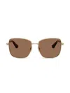 Burberry Eyewear Be3158 Sunglasses In Gold