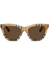 Burberry Eyewear Be4435 Sunglasses In Brown