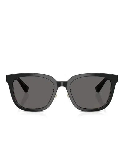 Burberry Eyewear Be4446d Top Black On Vintage Check In Brown