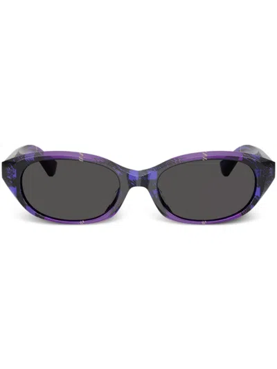 Burberry Eyewear Be4447d Sunglasses In Purple