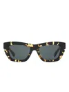Burberry Eyewear Tortoiseshell Cat-eye Sunglasses In Black