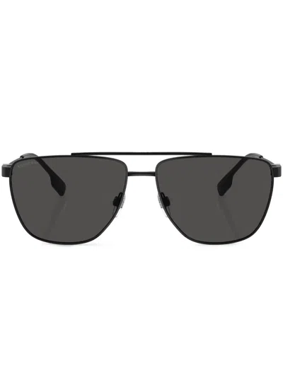 Burberry Eyewear Blaine Pilot-frame Sunglasses In Schwarz
