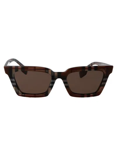 Burberry Eyewear Briar Sunglasses In 396673 Check Brown