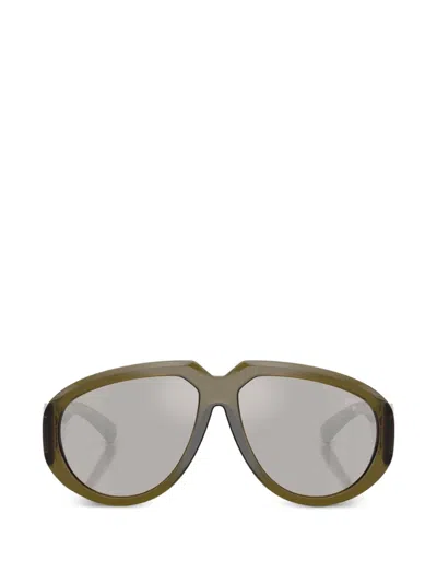Burberry Eyewear Browline Sunglasses In Green