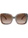 Burberry Eyewear Caroll Oversize-frame Sunglasses In Brown
