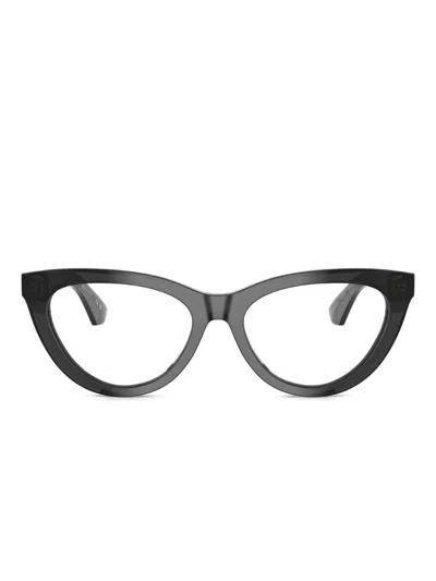 Burberry Eyewear Cat-eye Acetate Glasses In Gray