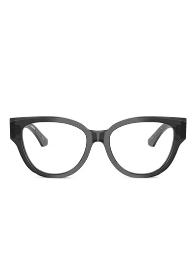 Burberry Eyewear Cat-eye Acetate Glasses In Black