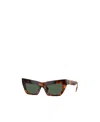 Burberry Womens Brown Be4405 Cat-eye-frame Acetate Sunglasses In Green