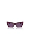 Burberry Eyewear Cat-eye Sunglasses In Red
