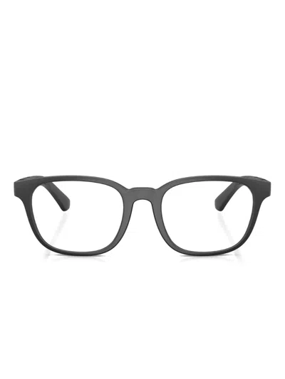 Burberry Eyewear Check-pattern Square Frames In Black