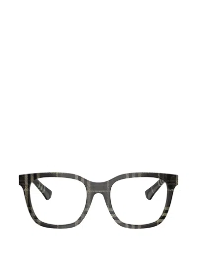 Burberry Eyewear Check-pattern Glasses In Black