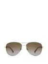 Burberry Eyewear Check-pattern Pilot-frame Sunglasses In Multi