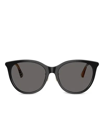Burberry Eyewear Check-pattern Sunglasses In White