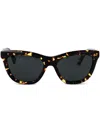 Burberry Eyewear Tortoiseshell Cat-eye Sunglasses In Brown
