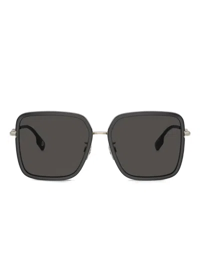 Burberry Eyewear Dionne Square-frame Sunglasses In Gray