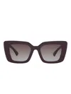 Burberry Eyewear Ekd Oversize-frame Sunglasses In Black