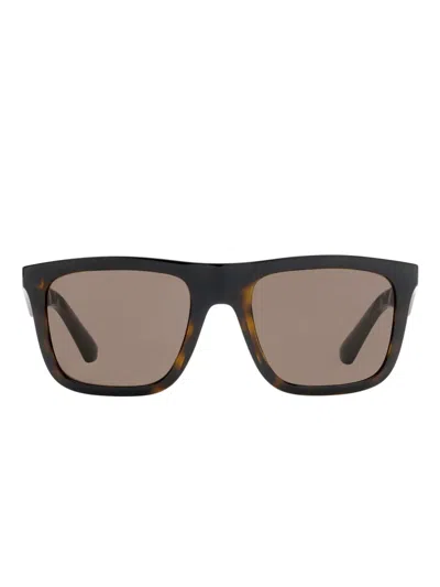 Burberry Eyewear Embossed Check Sunglasses