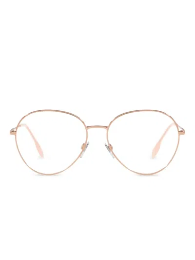 Burberry Eyewear Felicity Round-frame Glasses In Gold