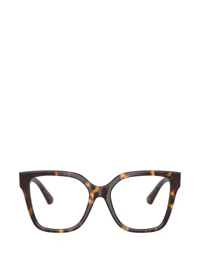 Burberry Eyewear Geometric-frame Glasses In Brown