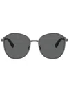 Burberry Eyewear Geometric-frame Sunglasses In Gray