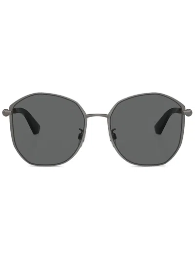 Burberry Eyewear Geometric-frame Sunglasses In Gray