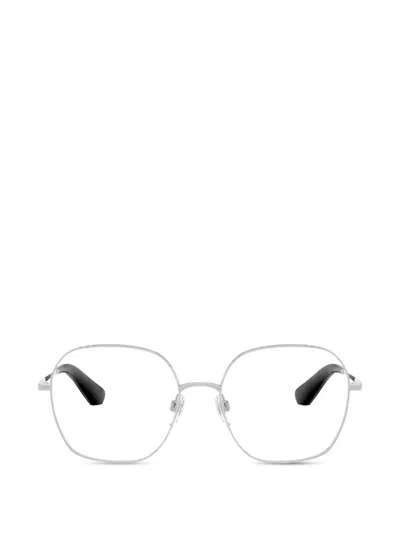 Burberry Eyewear Geometric-frame Glasses In Silber