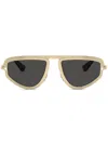 Burberry Eyewear Irregular Sunglasses In Gold