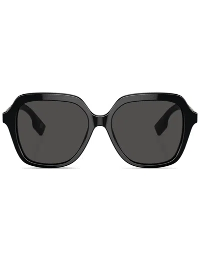 Burberry Eyewear Joni Oversize-frame Sunglasses In Schwarz
