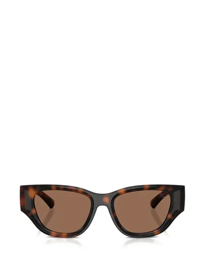 Burberry Eyewear Logo-detail Sunglasses In Brown