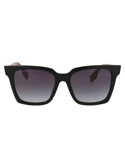 Burberry Eyewear Square Tinted Sunglasses In Schwarz