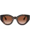 Burberry Eyewear Meadow Tinted-lenses Sunglasses In Braun