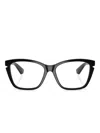 Burberry Eyewear Metal-detail Cat-eye Glasses In Black