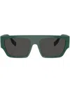 Burberry Eyewear Micah Square-frame Sunglasses In Grün