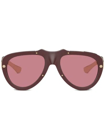Burberry Eyewear Oversized-frame Sunglasses In Red