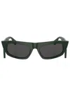 Burberry Eyewear Palmer Side-logo Detail Sunglasses In Grün