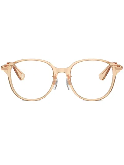 Burberry Eyewear Pantos-frame Glasses In Brown