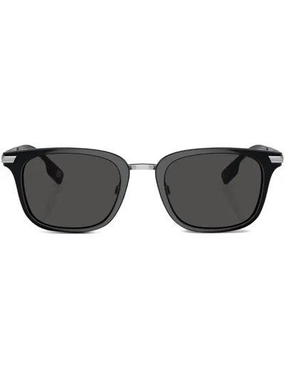 Burberry Eyewear Peter Square-frame Sunglasses In Schwarz