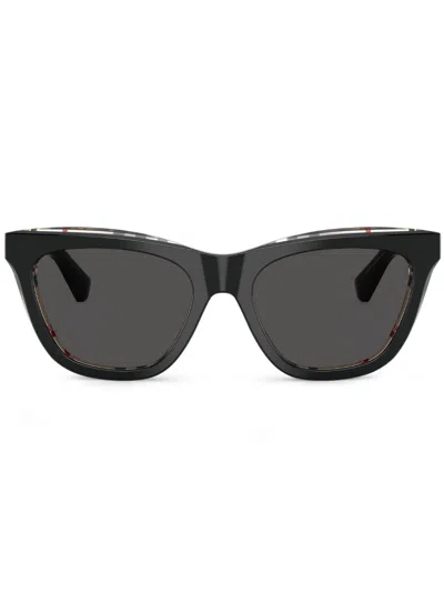 Burberry Eyewear Pilot-frame Sunglasses In Black